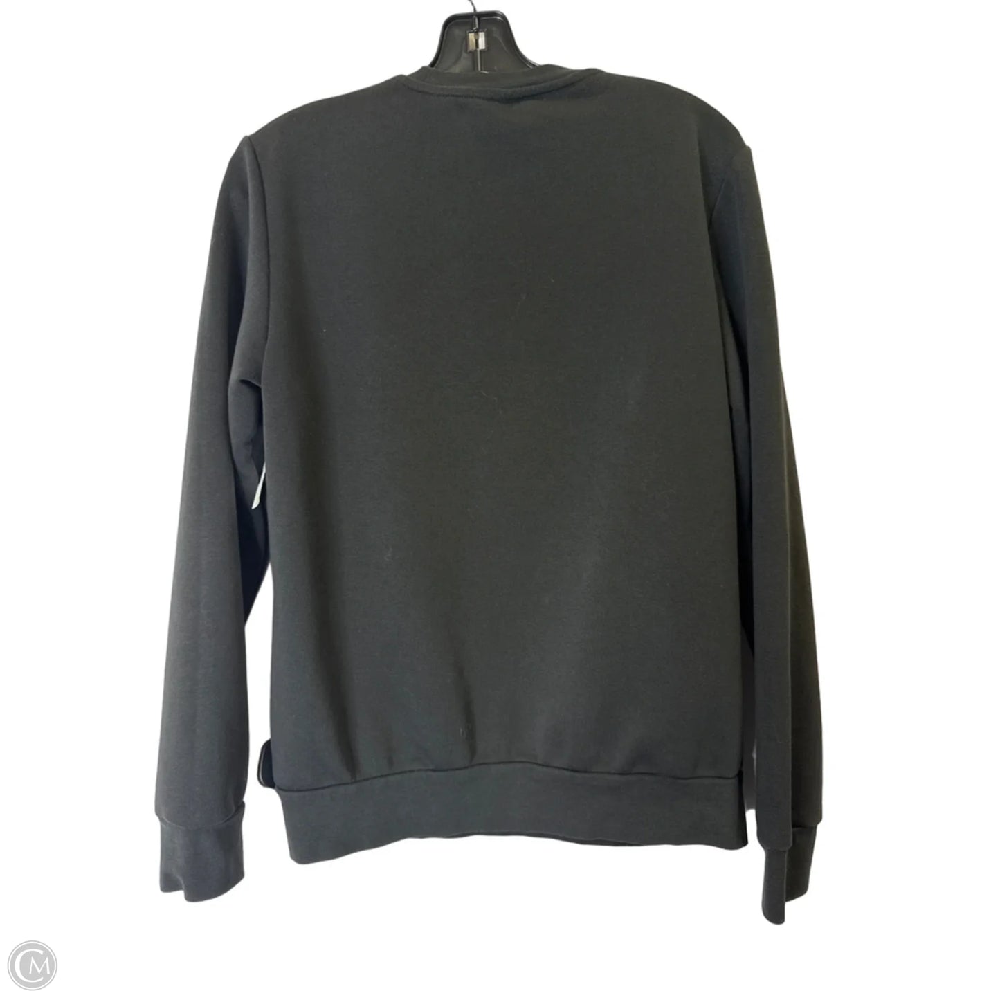 Athletic Sweatshirt Crewneck By Adidas In Black, Size: M