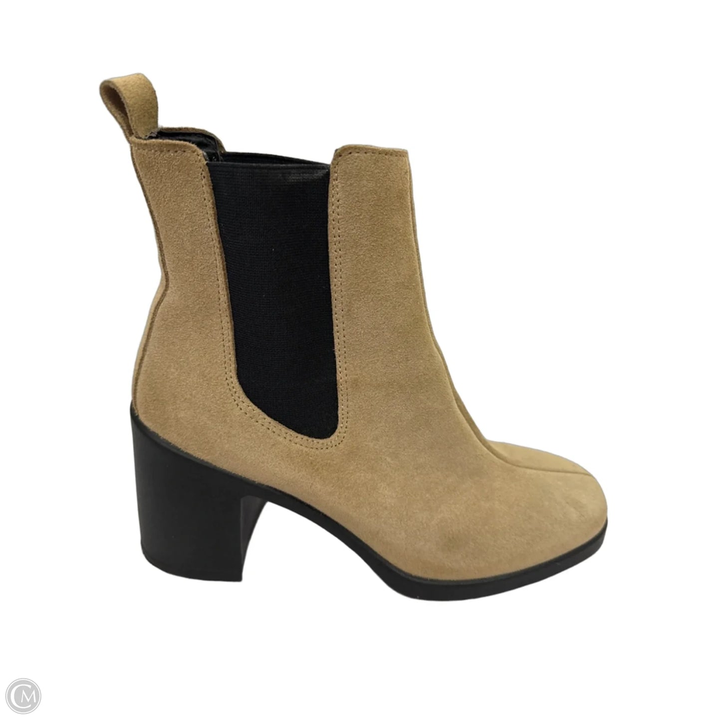 Boots Ankle Heels By Steve Madden In Tan, Size: 9