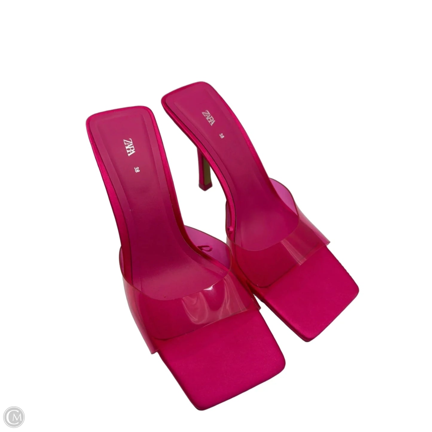 Shoes Heels Block By Zara In Pink, Size: 8