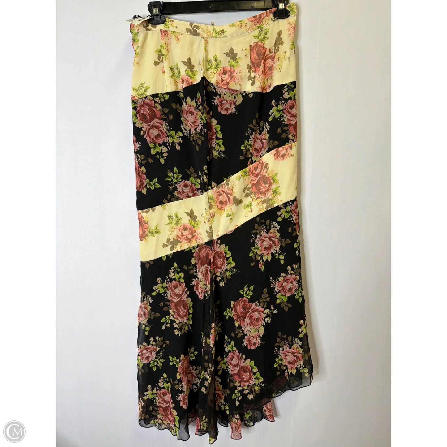 Skirt Maxi By Asos In Black & Cream, Size: 12