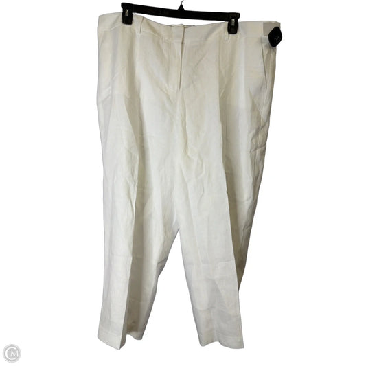 Pants Cropped By Talbots In White, Size: 20