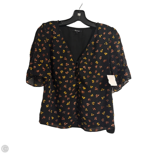 Top Short Sleeve By Madewell In Black, Size: 4