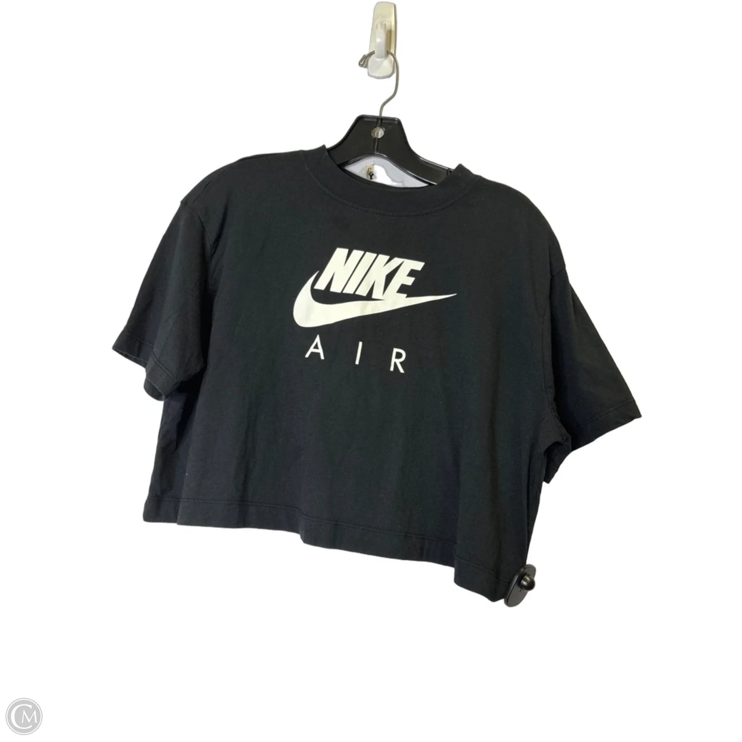 Athletic Top Short Sleeve By Nike Apparel In Black, Size: S