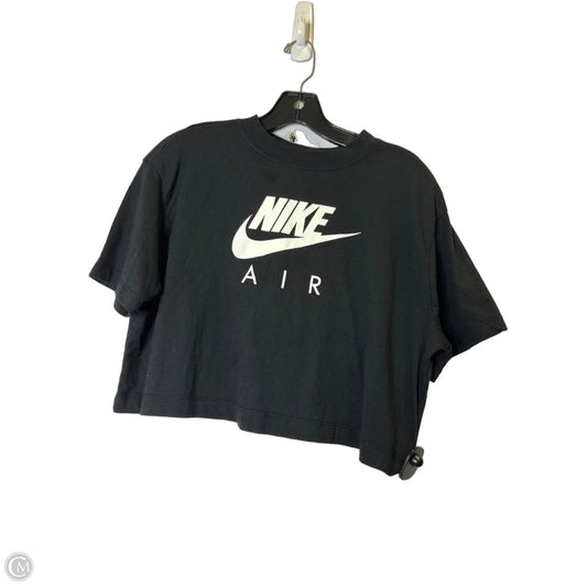 Athletic Top Short Sleeve By Nike Apparel In Black, Size: S