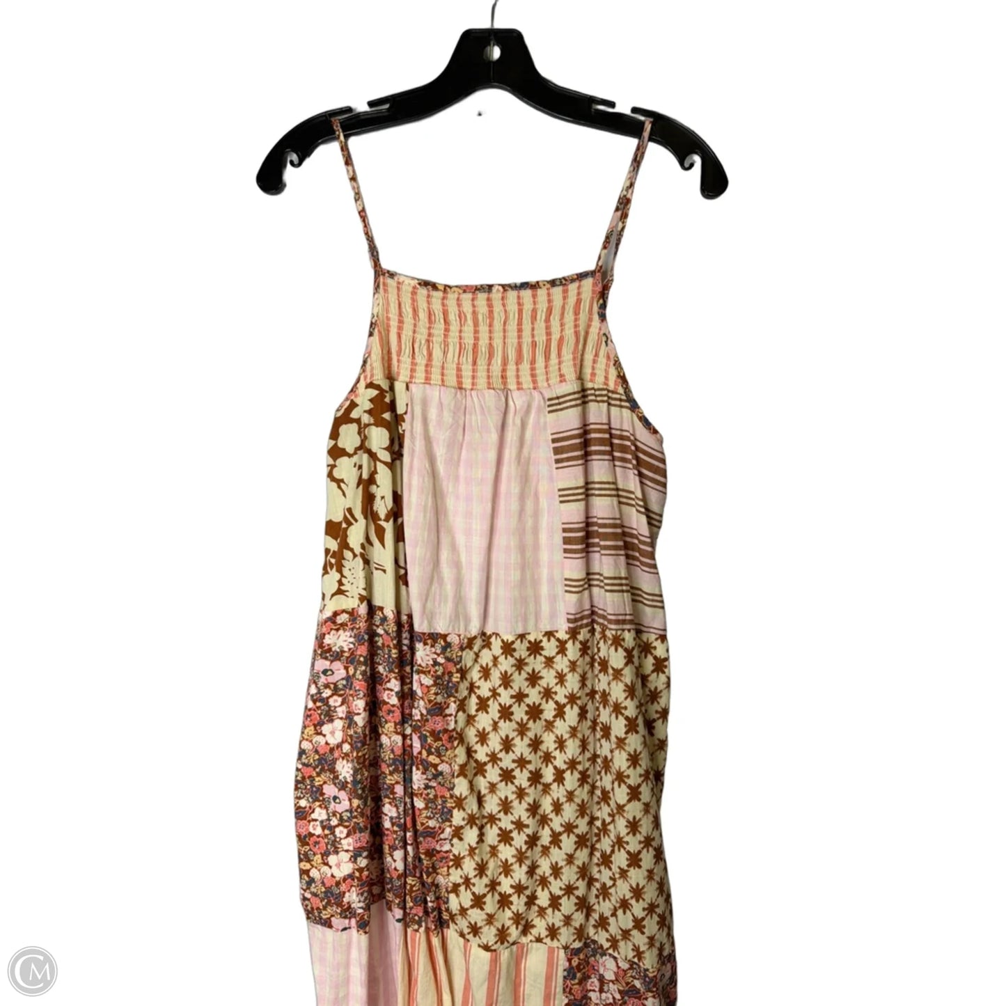 Dress Casual Maxi By Universal Standard In Brown & Pink, Size: M
