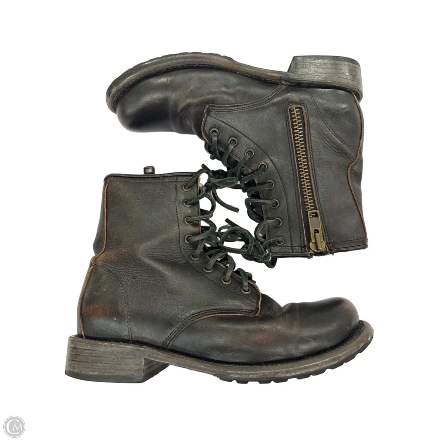 Boots Combat By Freebird In Brown, Size: 8