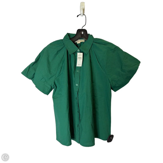 Top Short Sleeve By Loft In Green, Size: Xs