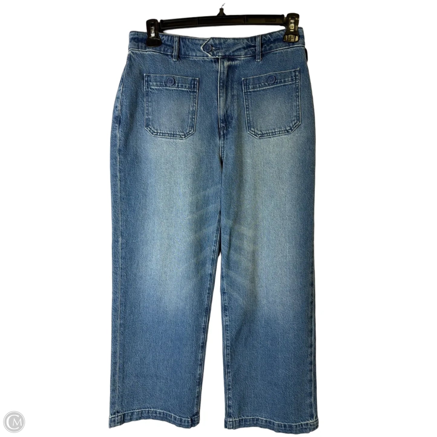 Jeans Wide Leg By Loft In Blue Denim, Size: 6
