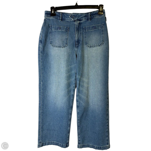 Jeans Wide Leg By Loft In Blue Denim, Size: 6