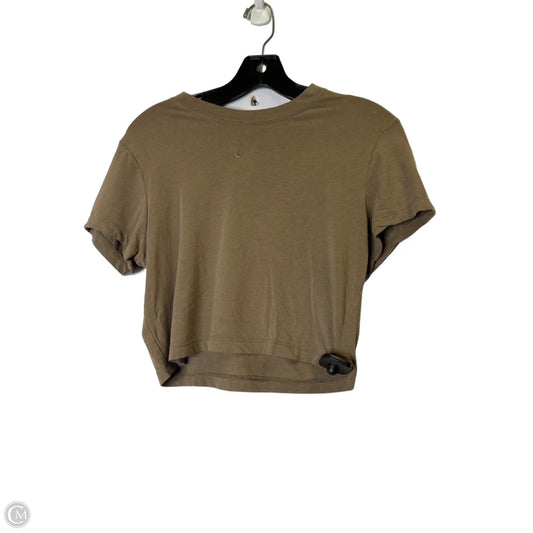 Athletic Top Short Sleeve By Nike Apparel In Brown, Size: M