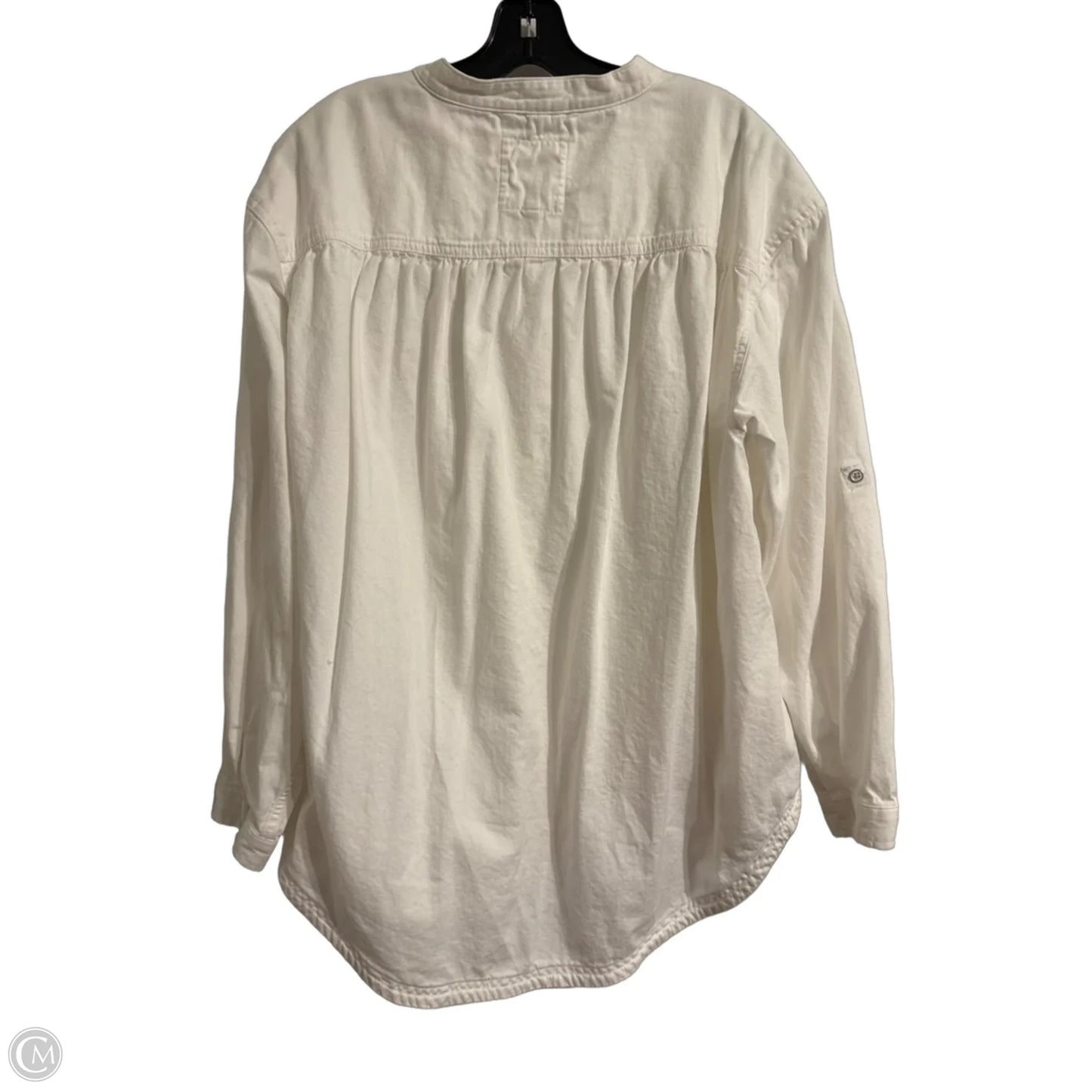 Jacket Shirt By Aerie In White, Size: L