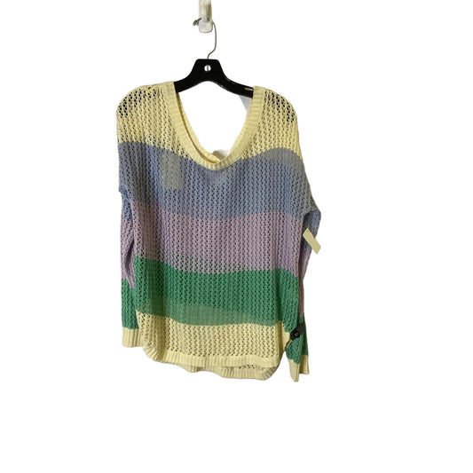 Top Long Sleeve By La Miel In Blue & Purple, Size: L