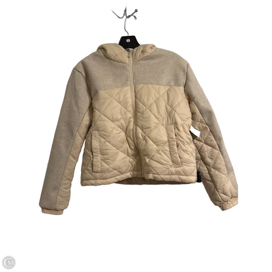 Jacket Puffer & Quilted By Iris In Cream, Size: S