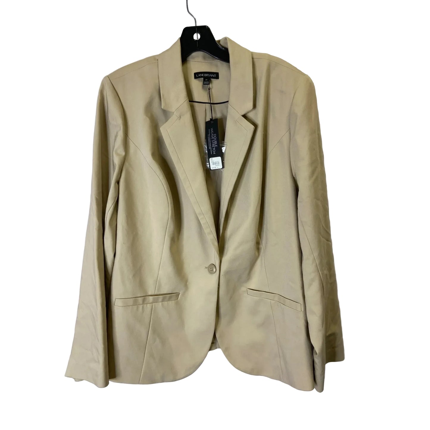 Blazer By Lane Bryant In Tan, Size: 22