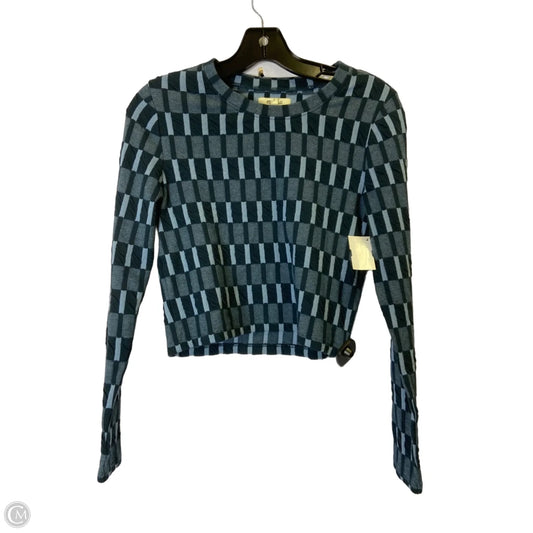 Top Long Sleeve By Madewell In Blue, Size: M