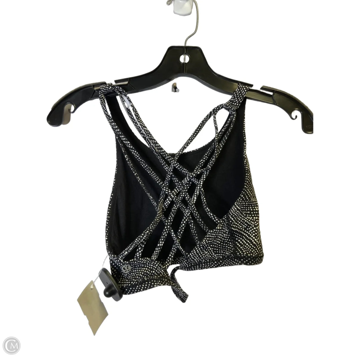 Athletic Bra By Lululemon In Black & White, Size: 8