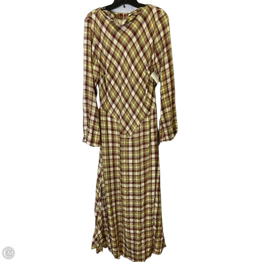 Dress Casual Maxi By Asos In Red & Yellow, Size: 14