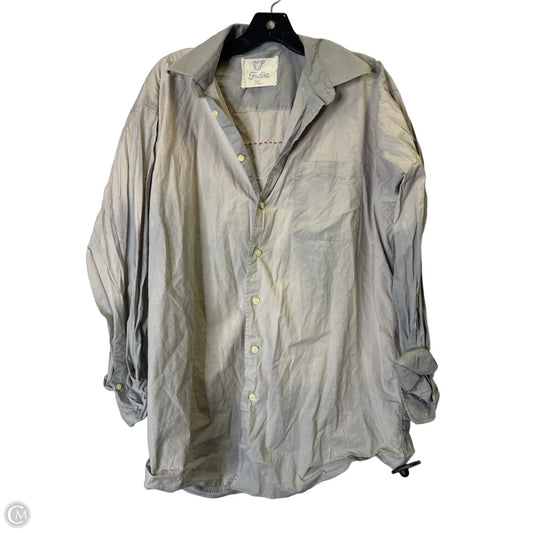 Top Long Sleeve By Clothes Mentor In Grey, Size: Xl