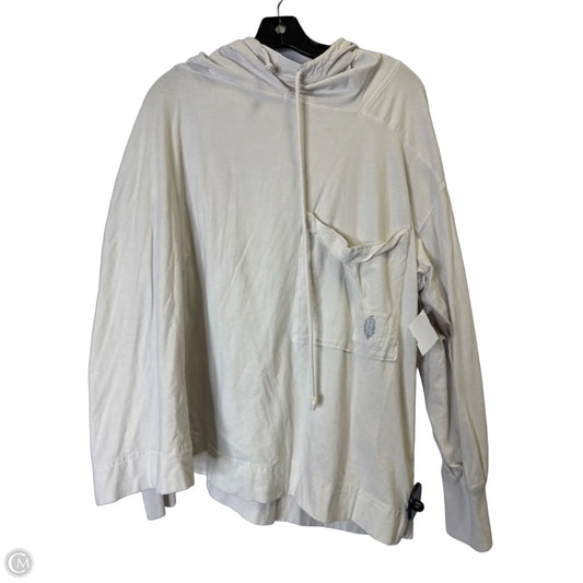 Sweatshirt Hoodie By Free People In Beige, Size: M