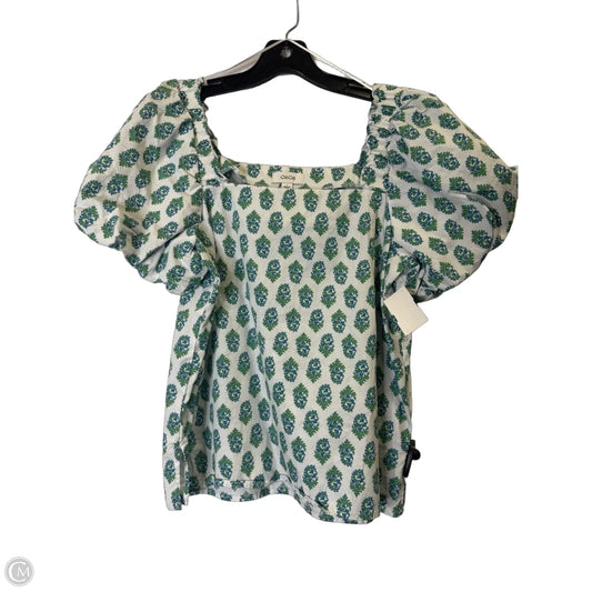 Top Short Sleeve By Cece In White, Size: S
