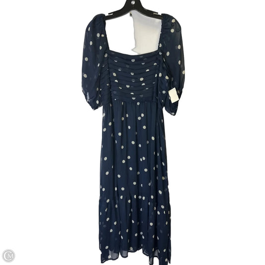 Dress Casual Midi By Lc Lauren Conrad In Polkadot Pattern, Size: L