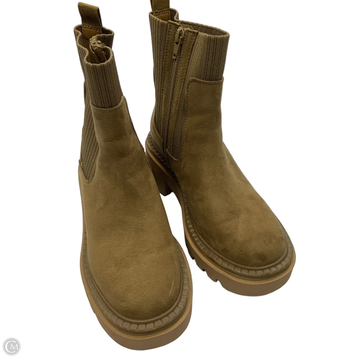 Boots Ankle Heels By Universal Thread In Tan, Size: 6