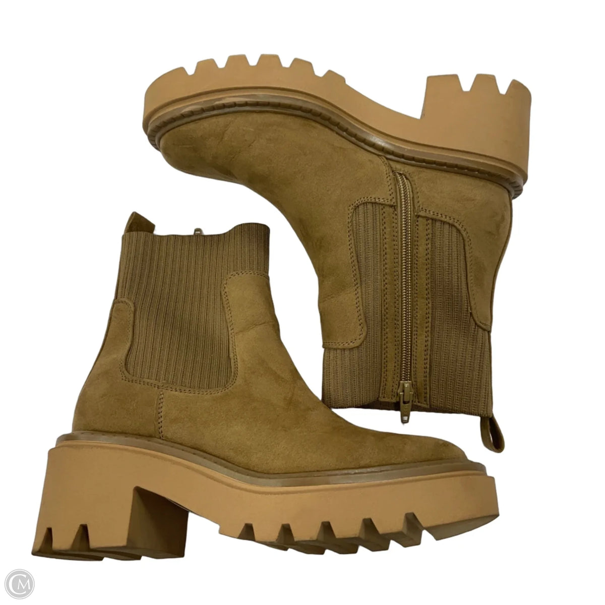 Boots Ankle Heels By Universal Thread In Tan, Size: 6