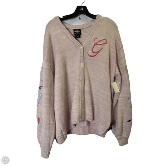 Sweater Cardigan By Clothes Mentor In Purple, Size: Xl