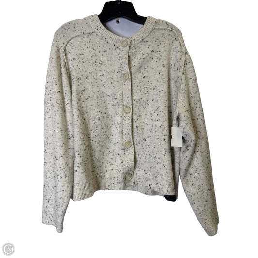 Sweater Cardigan By Loft In Cream, Size: M