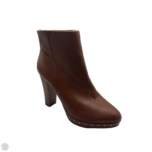 Boots Ankle Heels By Report In Brown, Size: 11
