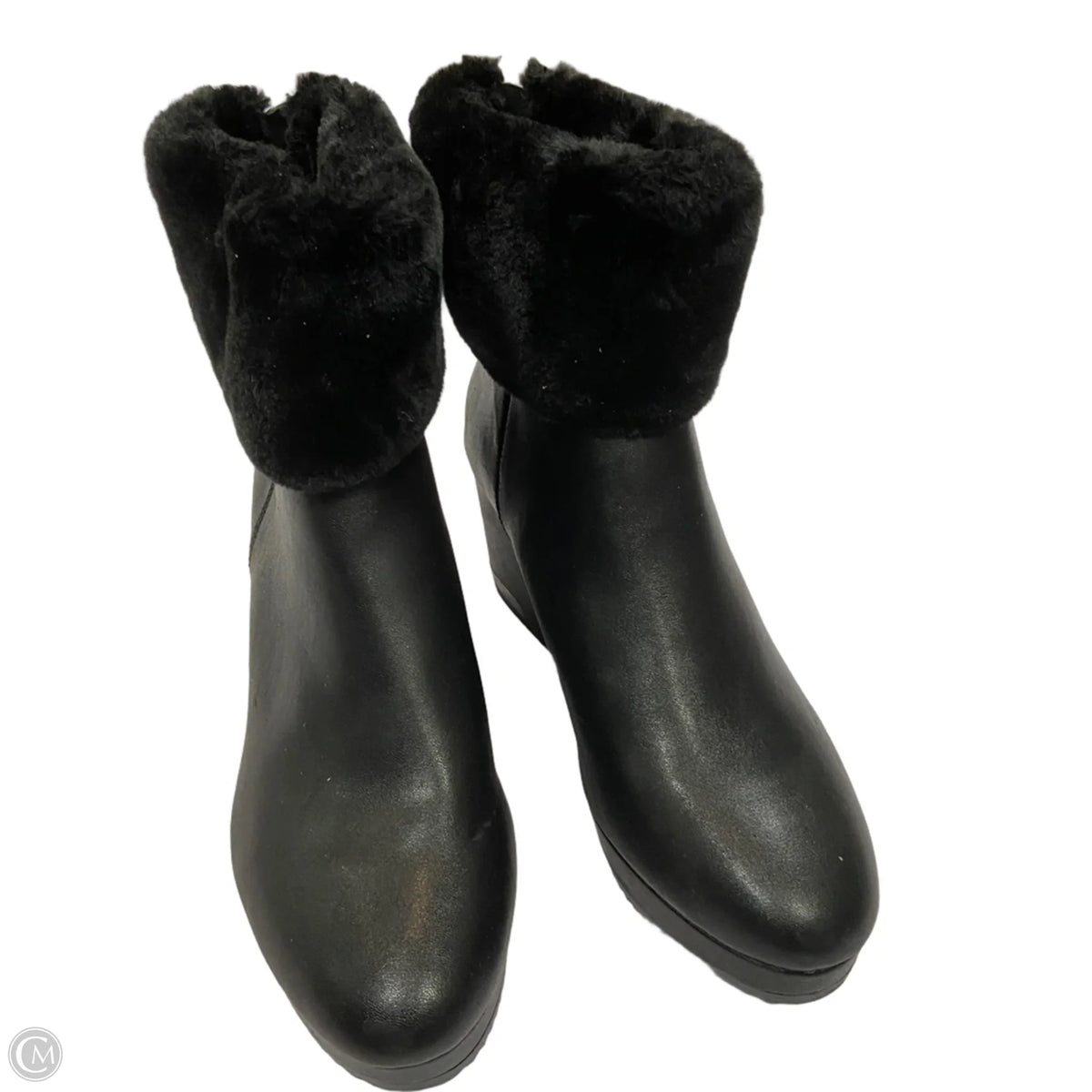 Boots Ankle Heels By Dkny In Black, Size: 10