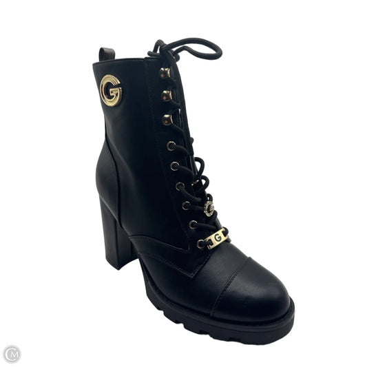 Boots Ankle Heels By G By Guess In Black, Size: 10
