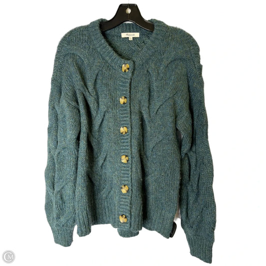 Sweater Cardigan By Madewell In Teal, Size: Xs