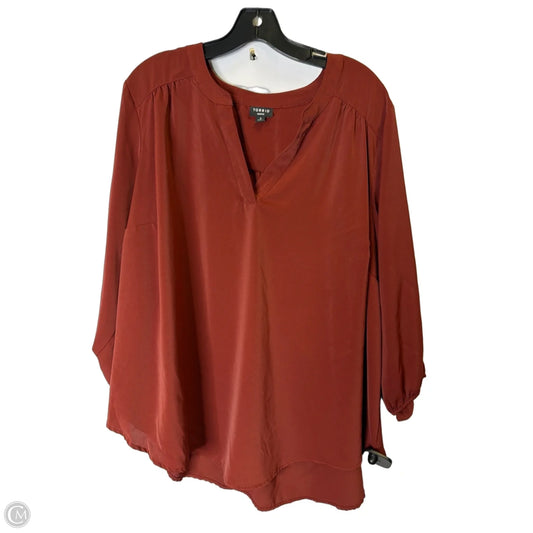 Top Short Sleeve By Torrid In Red, Size: 3x