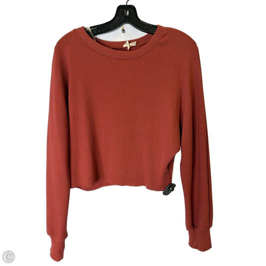 Top Long Sleeve By Clothes Mentor In Red, Size: M