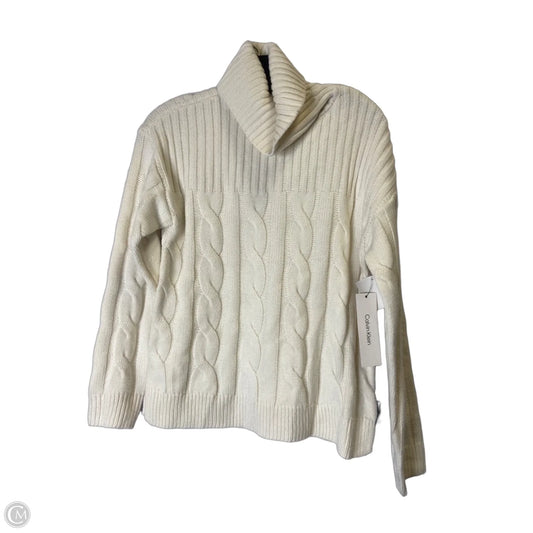 Sweater By Calvin Klein In Cream, Size: Xs