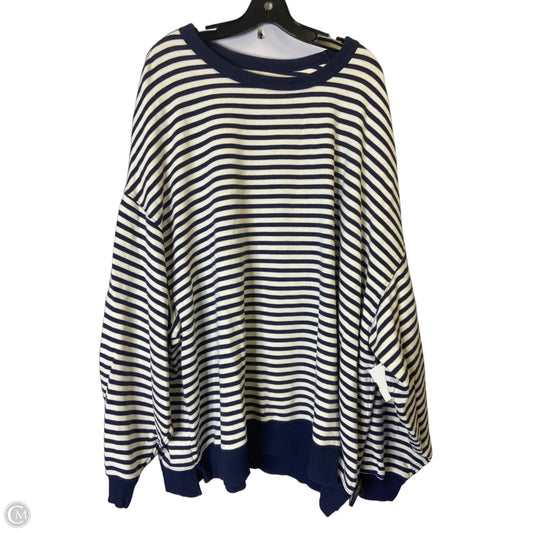 Sweatshirt Crewneck By Aerie In Striped Pattern, Size: Xxl