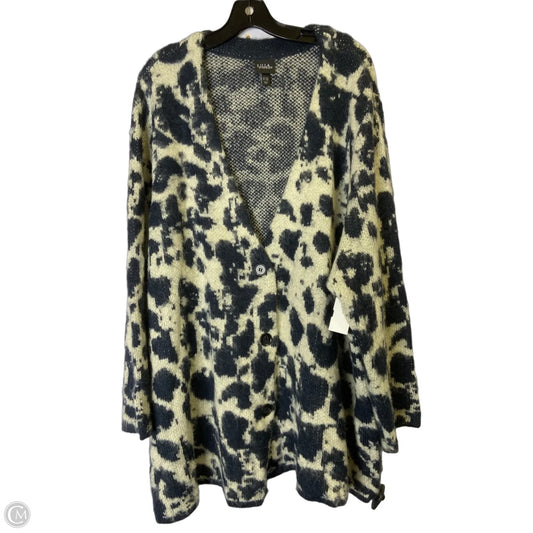 Sweater Cardigan By Ulla Popken In Blue, Size: 24