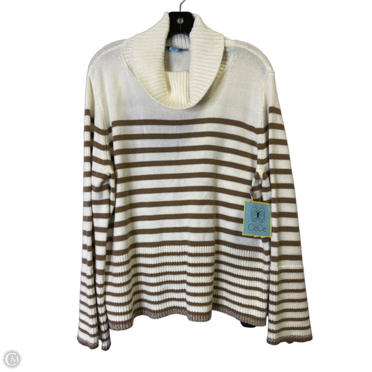 Sweater By Cece In Striped Pattern, Size: L