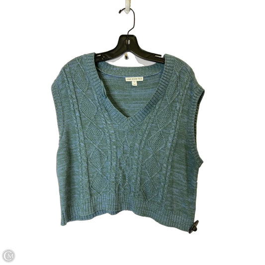 Vest Sweater By And Now This In Blue, Size: 1x