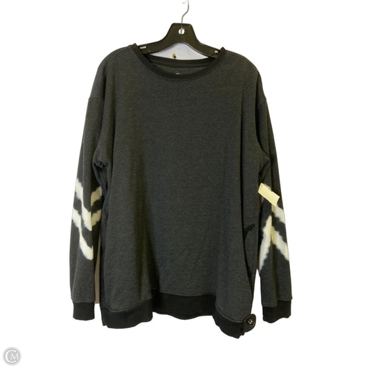 Sweatshirt Crewneck By Natural Life In Grey, Size: M