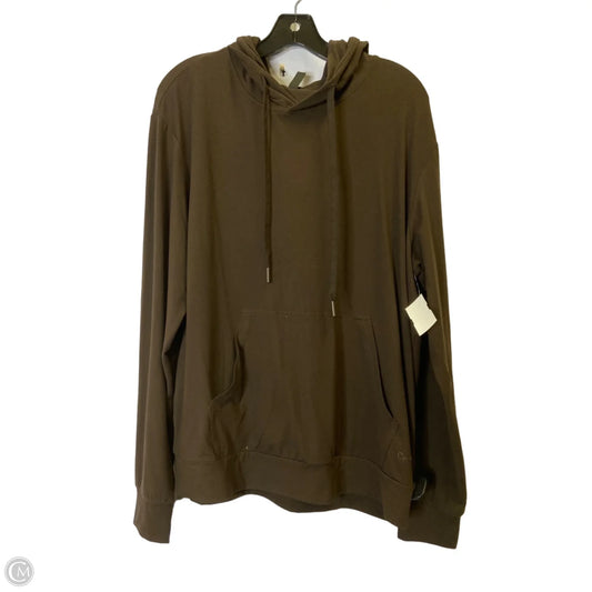 Sweatshirt Hoodie By Comfrt In Brown, Size: M