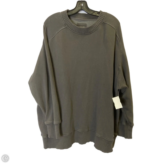 Sweatshirt Crewneck By Aerie In Grey, Size: L