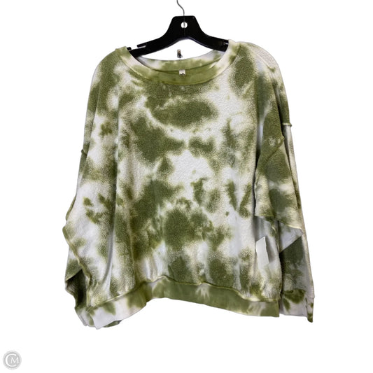 Sweatshirt Crewneck By Free People In Green, Size: Xs