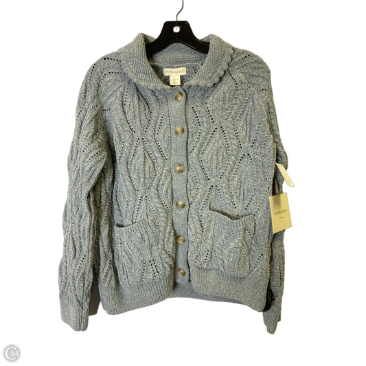Sweater Cardigan By Cynthia Rowley In Blue, Size: L