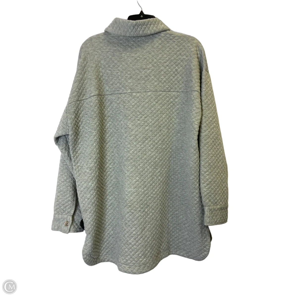 Jacket Shirt By Davi & Dani In Grey, Size: L