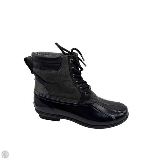Boots Designer By Michael By Michael Kors In Black & Grey, Size: 11