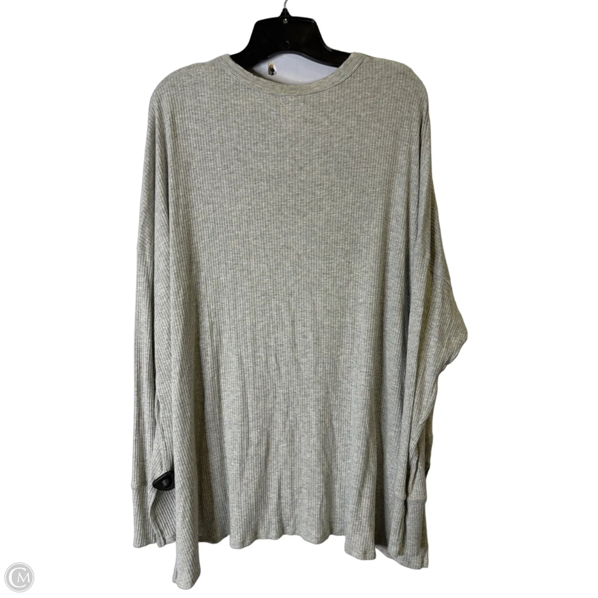 Top Long Sleeve Basic By Offline In Grey, Size: Xl