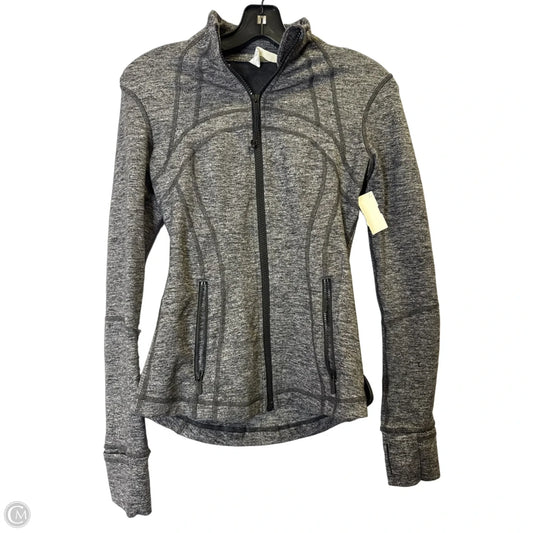 Athletic Jacket By Lululemon In Grey, Size: 4