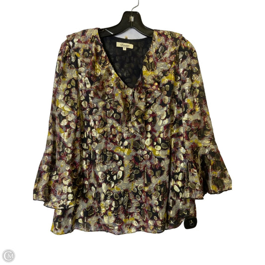 Top Long Sleeve By Clothes Mentor In Gold, Size: 6